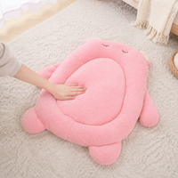 Cartoon Dog Bed, Calming Cat Bed for Anxious Pets, Washable Oval Dog Beds 56x49cm, Soft Polyester Fibre