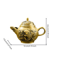 Miniature Teapot with Lid Decorative Ornament Artisanal for Collectors