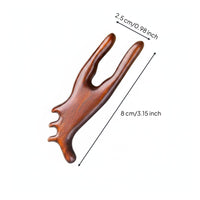 Hand Polished Sandalwood Ear Reflexology Tool Ergonomic Design Wooden Ear Massage Tool for Home SPA