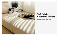 Tofu Block Sofa Multi-Functional L-Shaped Foam Block Sofa Soft and Comfortable Lowshape for Apartment Dwellers, Balcony