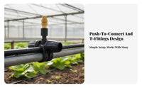 6mm Irrigation Mister Drip System Compatible Brass Misting Nozzle Cooling Mist Fine-Spraying Sprinkler Head for Gardeners, Greenhouse Owners