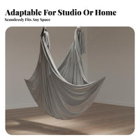 4 Meters Slightly Stretchy Suspended Fitness Sling Long-Lasting Material Anti-Weightlessness Fitness Swing Stretchable for Beginners