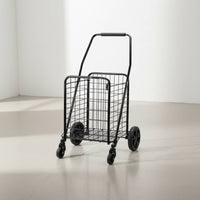 Rolling Grocery Cart Lightweight Foldable Grocery Trolley Wear-Resistant