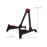 Foldable Folding Guitar Stand Lightweight Folding Ukulele Stand Compact Portable Guitar Rack Stable for Practice Room, Studio