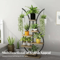 Multi-Tier Flower Rack Space-Saving Display Shelf Sturdy & Stable for Homeowners