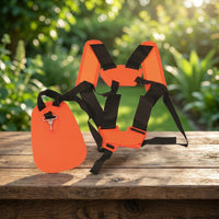 Double Shoulder Harness Padded Trimmer Strap with Waist Pad Adjustable for Farm