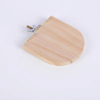 Wood Arch Perch Avian Perches for Cage, Wooden Stand for Budgie Toys for Caged Birds, Textured Corner Jump Perch