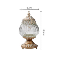 Hanging Lantern Metal-Toned Vintage Glass Lantern Leaf Trim