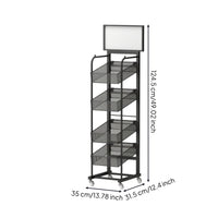 Umbrella Display Rack Slim Rolling Umbrella Rack Practical for Shop Owners
