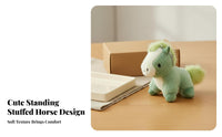 Soft Horse Keychain Adorable Design Cute Horse Soft Ie Standing Foal Doll Symbol Stuffed Foal Accessory Gentle Feel for Adults