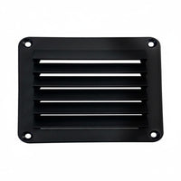 Heat Dissipation Marine Louvered Vent Weather Resistant Square Plastic Air Vent Long-Lasting Nylon Construction for Boat, RV, Cabinet