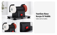 Blade Sharpening Tool Compact Two-Wheel Wheel Sharpening Tool Electric Grinder Suction Base
