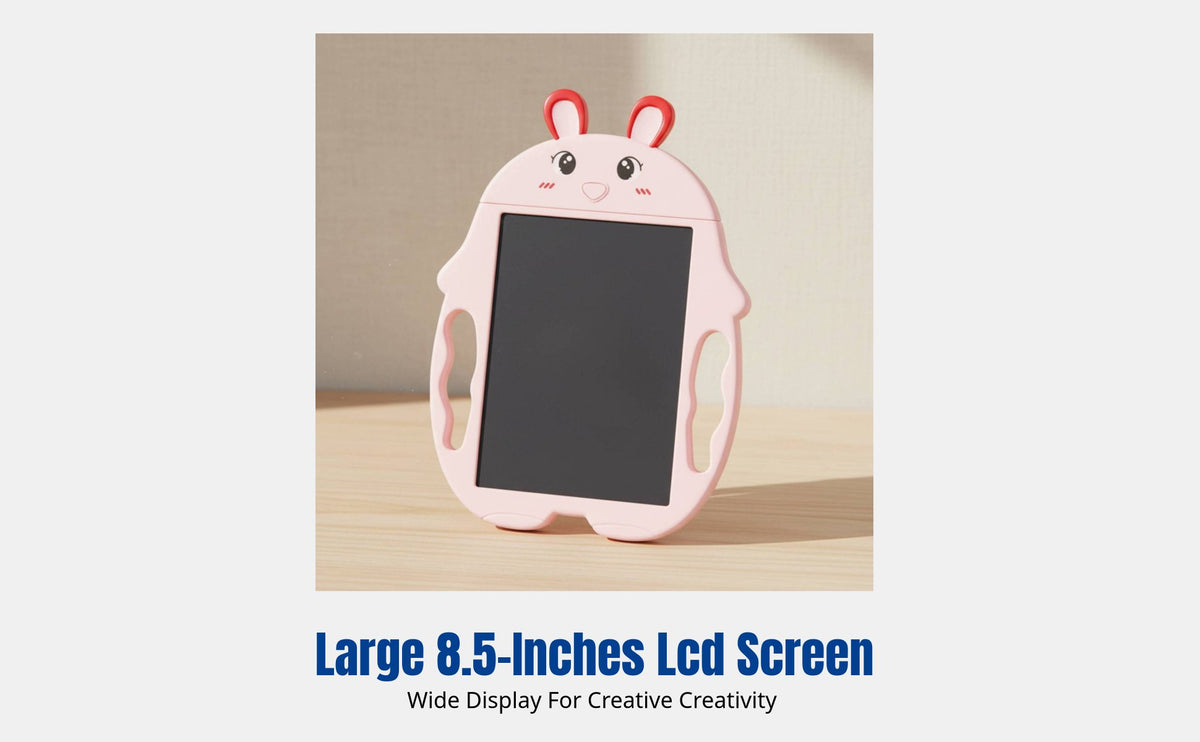 LCD Writing Board Cartoon Creature, One-Touch Erase, Multifunctional, Kids Pad