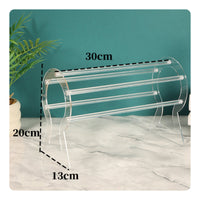 Space-Saving Acrylic Headband Rack Freestanding Hairband Display Rack Transparent Headband Holder Long-Lasting for Retail Storage, Dressing Table, Salon