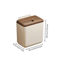 Wall-Mounted Trash Bin Easy to Clean Kitchen Trash Bin with Lid Removable for Apartment