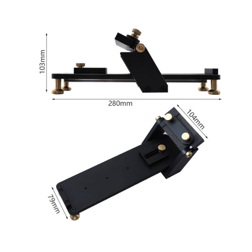 Adjustable-Angle Sharpening Guide CNC-Machined Plane Iron Honing Jig Brass Knobs