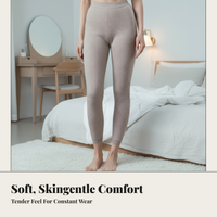 Fleece Lined Wool Pants, Warm Thermal Leggings for Couples