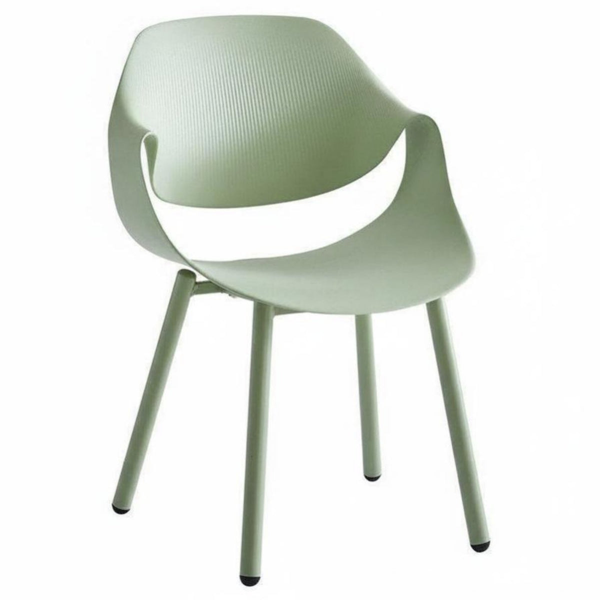 Molded Shell Armchair Modern Design Reception Chair Long-Lasting for Patio