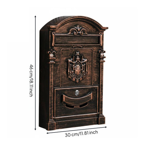 Custom House Number Mailbox Weather Resistant Ornate Post Box Easy Installation