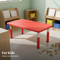 Kids Table and Chair Set Rounded Corners Childrens Table and Chair Set Easy to Clean Preschool Classroom Furniture for Parents, Bedroom