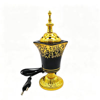 Plug-in Electric Incense Burner Ornate Ceramic Incense Burner Glossy No Open Flame for, Meditation