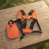 Double Shoulder Harness Padded Trimmer Strap with Waist Pad Adjustable for Farm