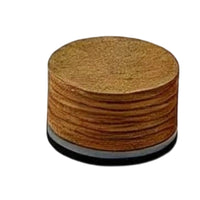 2Pcs 14mm PU Leather Cue Tip Medium Hardness Multi-Layer Billiard Tip Holds Chalk Well Billiards Accessory