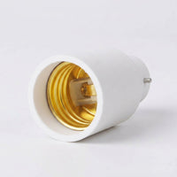 B22 to E27 Light Fitting Adapter for Home Lighting, Heat Resistant White PA Electrical Adapter, 4A Rated Current Bulb Base Adapter, 1 Pack Unit