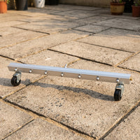 Patio Cleaner and Floor Cleaner Attachment for Pressure Washer, 60cm Surface Cleaner with 7 Nozzles, Driveway Cleaner, Caster Wheels for Deck