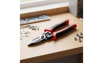 Serrated Metal Cutting Shear Heavy-Duty Sheet Metal Cutters Non-Slip Aviation Cutters Long-Lasting for Mechanics, Workshop, Garage