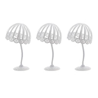 Stable Base Tabletop Hairpiece Stand Multiple Uses Hat and Hairpiece Holder Long-Lasting Headwear Storage Rack Decorative Design for Dressing Room, Closet, Retail Retail Outlet