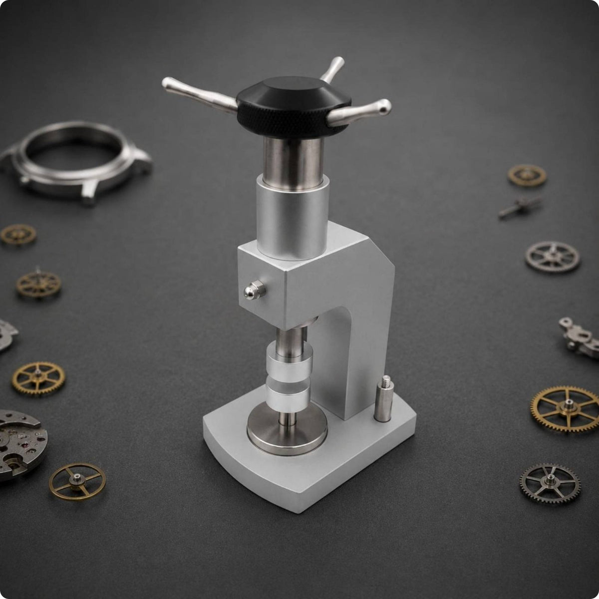 Large Watch Case Press Heavy Duty Repair Tool for Workbench, Watchmakers