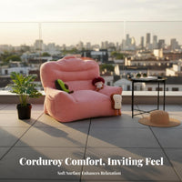 Soft Texture Soft-Textured Mini Armchair Comfortable children's Seat Lightweight Design Floor Chair Supportive Backrest for Toddlers, Parents, Balcony, Playroom, Living Room, Reading Nook