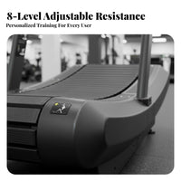 Non-Powered Treadmill Heavy Duty Non-Electric Treadmill Energy-Efficient Curved Running Machine for Athletes, Home, Commercial Use, Gym