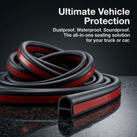 Universal Car Rubber Seal Strip, Door Seal Strip for Cars, Waterproof Soundproof Door Seal, Rubber S - Flat Bottom Large D-type