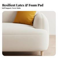 Linear Minimalist Sofa Modern Furniture for the Living Room Room Furniture Breathable Material Couch for Apartment Dwellers, Families, Small Areas