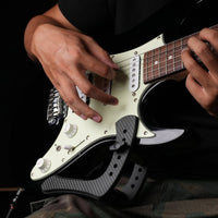 Electric Guitar Support Leg Rest Carbon Fiber Composite Electric Guitar Rest Assist System for Rehearsal Performance, Audio Production