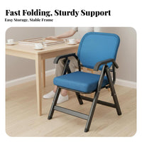4 Pieces Mesh Rear Game Chair Foldable Mesh Rear Four Chair No Assembly Required Sturdy Steel Frame for Home, Living Room