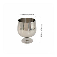 Beverage Glass Candy Jar Easy to Clean Goblet Storage Container Mirror Finish Table Decor for Desktop