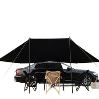 Canopy Sunshade Outdoor Camping Tent Awning Car Side Black Coating Sunscreen Rainproof Silver Coated