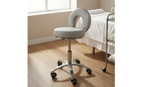 Adjustable Height Stool Chrome Finish Adjustable Stool Easy to Clean Workspace Furniture