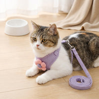Cat Vest Harness and Leash Set, Adjustable Walking Vest Style Harness with Leash Included, Outdoor Small Cat Walking Harness for All Kittens