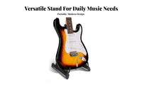 V-Shaped Guitar Stand Lightweight Portable Guitar Floor Stand Padded Protection Universal Instrument Holder for Travel