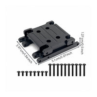 6061 Aluminum Gearbox Base Metal Upgrade Gearbox Base with Screws High Stability RC Car Part Long-Lasting for Chassis Repair