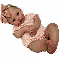 Realistic Newborn Doll Cleanable Lifelike Newborn Doll children's Toy Hand-Rooted Hair Perfect Gift for Parents
