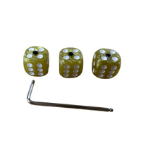 3 Pieces Dice Guitar Knob Marbled Dice Control Knob Compact Instrument Parts for Guitarists