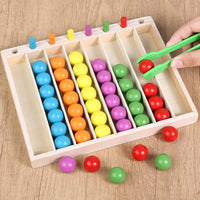 Wooden Color Sorting Toy for Kids Ages 4-6