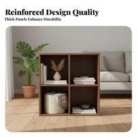 Durable Wood Wood Construction Cube Storage Organizer Multi-Functional bookcase Freestanding Low Cabinet Multipurpose for Book Lovers, Apartment Dwellers, Homeowners, Living Room, Study, Bedroom