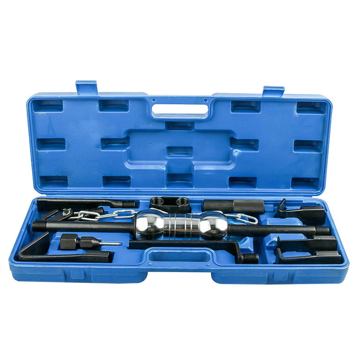 11-Piece Slide Hammer Depression Repair Tool Kit Long-Lasting Slide Hammer Depression Puller Set Portable Auto Body Repair Kit with Carrying Case Sturdy for Workshop