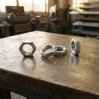 Iron Hex Nuts with Zinc Plating for Lighting Hardware, M10x1.0 Fine Thread Nut for DIY Hardware, 4.8 Grade Strength Thread Lamp Fasteners